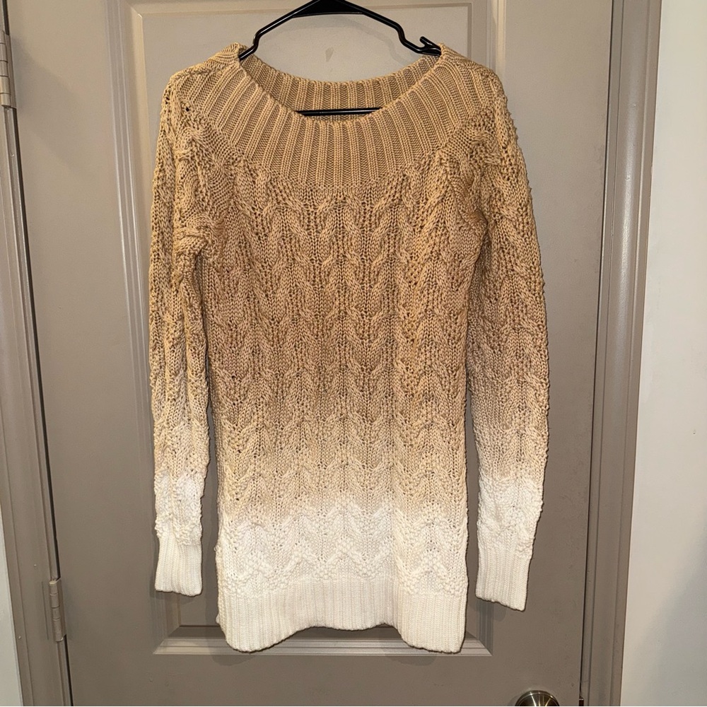 Vineyard Vines Beige and Cream Knit Sweater